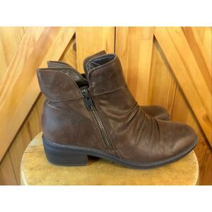 Baretraps Womens Sam Faux Leather Comfort Ankle Boots Size 9